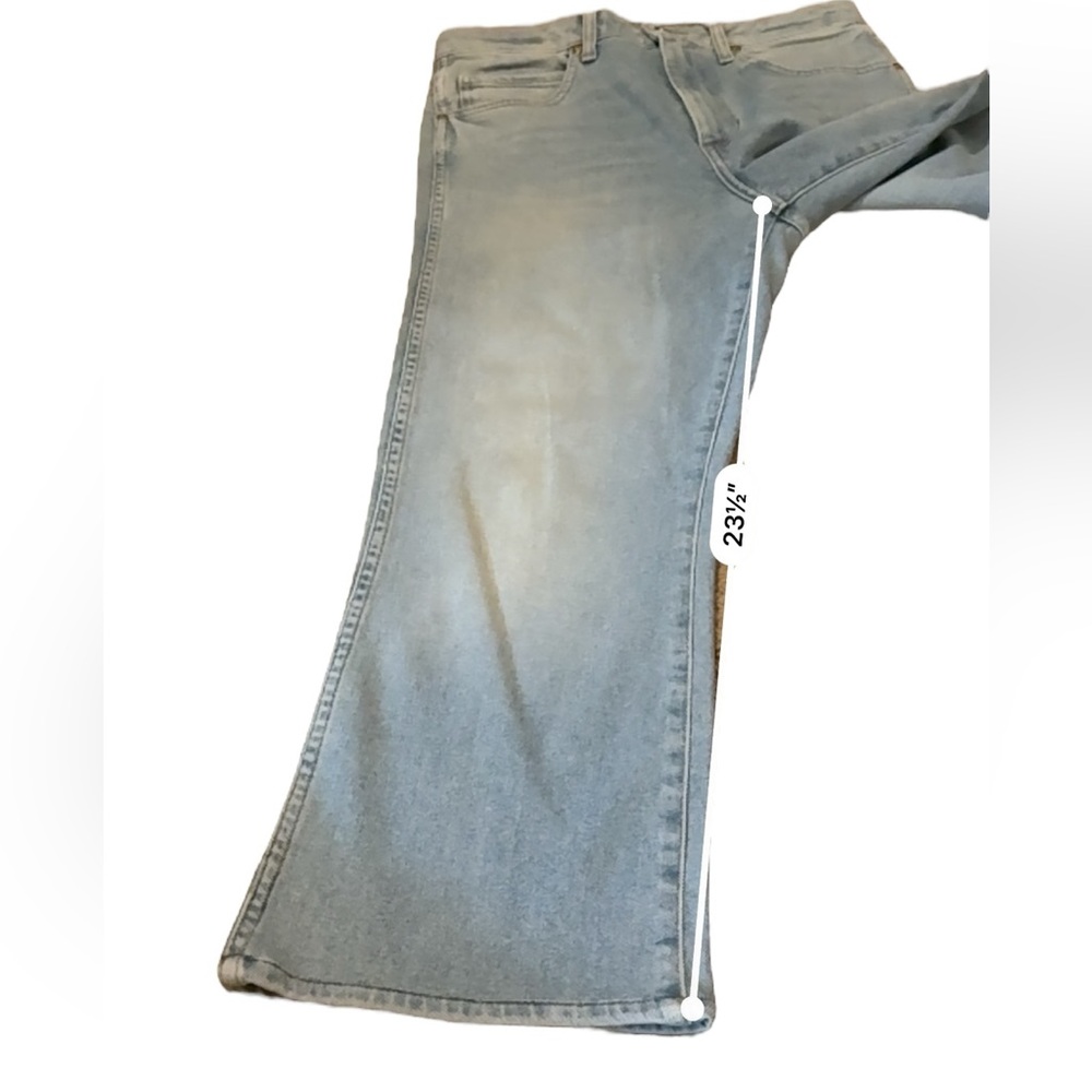 Khaite Vivian Vintage Blue Jeans Women’s Size 30 High Rise Bootcut Cropped Denim - Picture 12 of 12